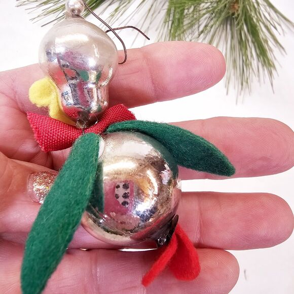 4 Vintage Pipe Cleaner & Glass? Figures People Christmas Ornaments Decorations - Picture 11 of 15